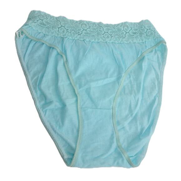 Vintage Myonne Blue Hi Leg Panties Bloomers Size 6 NEW - Picture 2 of 8